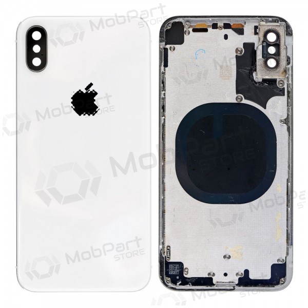 Apple iPhone X coperchio batteria posteriore (d'argento) (usato grade B, originale) Apple iPhone X coperchio batteria posteriore (d'argento) (usato grade B, originale)