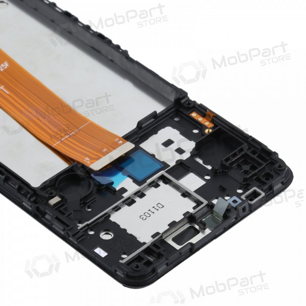 Samsung Galaxy A12 schermo / display (nero) (con una cornice) (originale) Samsung Galaxy A12 schermo / display (nero) (con una cornice) (originale)