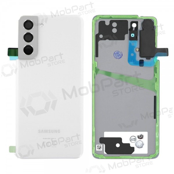 Samsung G991 Galaxy S21 5G coperchio batteria posteriore (Phantom White) (usato grade C, originale) Samsung G991 Galaxy S21 5G coperchio batteria posteriore (Phantom White) (usato grade C, originale)