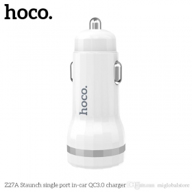Caricatore automobilinis Hoco Z27A Staunch Quick Charge 3.0 (3.1A) (bianca)
