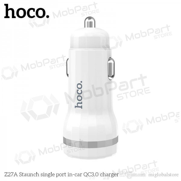 Caricatore automobilinis Hoco Z27A Staunch Quick Charge 3.0 (3.1A) (bianca)