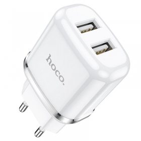 Caricabatterie Hoco N4 2x USB (2.4A) Bianco