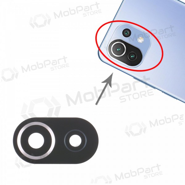Xiaomi Mi 11 Lite 4G / 5G / 5G NE 2021 vetro della fotocamera Xiaomi Mi 11 Lite 4G / 5G / 5G NE 2021 vetro della fotocamera