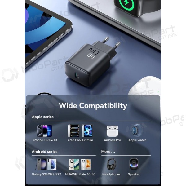 Caricatore Joyroom JR-TCF20 USB-C PD20W + USB-C to USB-C cable 1.0m bianca