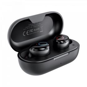 senza filis ausinės Choetech BH-T16 Hi-Fi Bean TWS juodos
