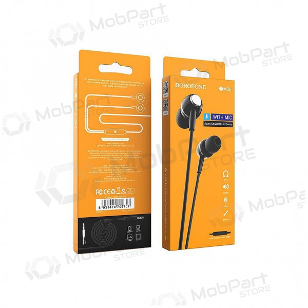 Mani libere Borofone BM36 3,5mm (nero) Mani libere Borofone BM36 3,5mm (nero)