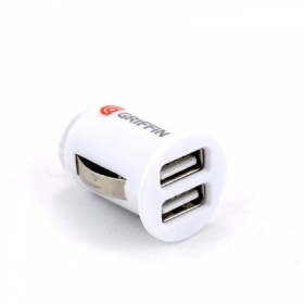 Caricatore per auto GRIFFIN USB (2xUSB 1A) (bianca)