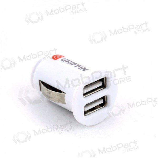 Caricatore per auto GRIFFIN USB (2xUSB 1A) (bianca)
