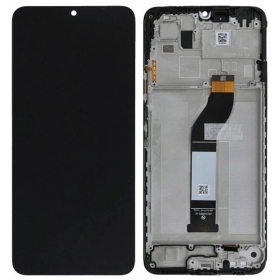 Xiaomi Redmi 13C 5G schermo / display (nero) (con una cornice) (originale)
