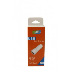 Caricatore per auto Tellos C102 USB 1A (bianca)