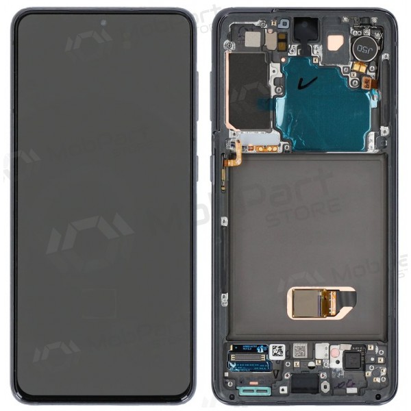 Samsung Galaxy S21 5G schermo / display (grigio) (con una cornice) (originale) Samsung Galaxy S21 5G schermo / display (grigio) (con una cornice) (originale)