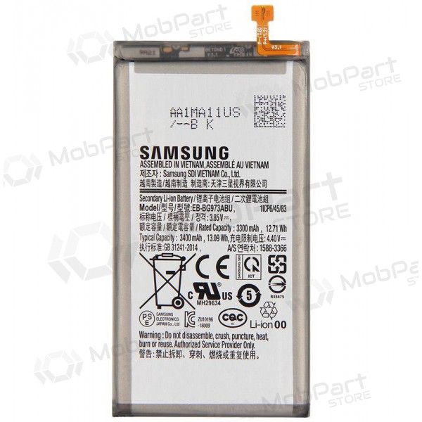 Samsung Galaxy S10 batteria, akumuliatorius (originale) Samsung Galaxy S10 batteria, akumuliatorius (originale)