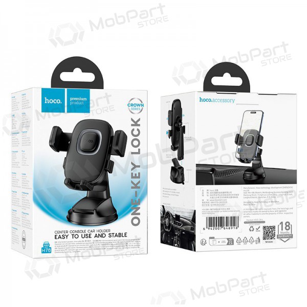 Porta cellulare da auto Hoco H76 (dashboard) nero