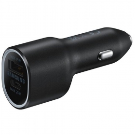 Caricatore automobilinis originale Samsung EP-L4020NBEGEU 1xType-C 1xUSB-A nero nel pacchetto 40W