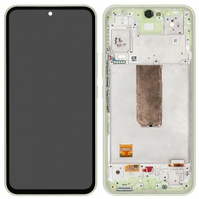 Samsung Galaxy A54 5G schermo / display (verde chiaro) (con una cornice) (originale)