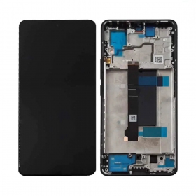 Xiaomi Redmi Note 13 Pro 5G schermo / display (Midnight Black) (con una cornice) (originale)