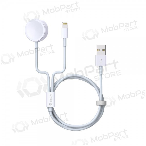 USB cavo Devia Smart 2in1 Lightning+Apple Watch wireless caricatore