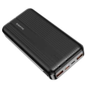 Batteria esterna Power Bank Borofone BJ9A Type-C PD+Quick Charge 3.0 (3A) 20000mAh nero
