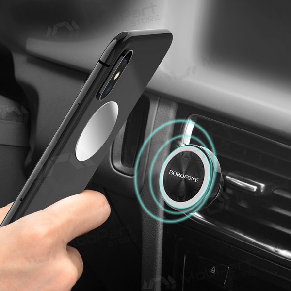 Automobilinis universale telefono laikiklis Borofone BH6, tvirtinamas ant ventiliacijos grotelių, magnetinis, nero Automobilinis universale telefono laikiklis Borofone BH6, tvirtinamas ant ventiliacijos grotelių, magnetinis, nero