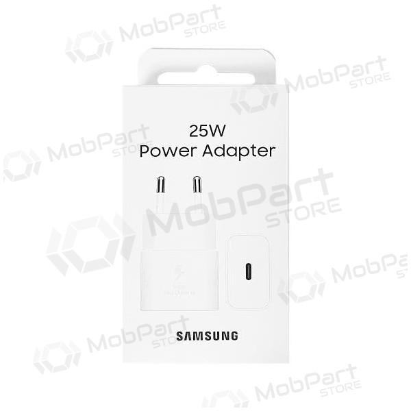 Caricatore originale Samsung EP-T2510NWEGEU 25W nel pacchetto bianca
