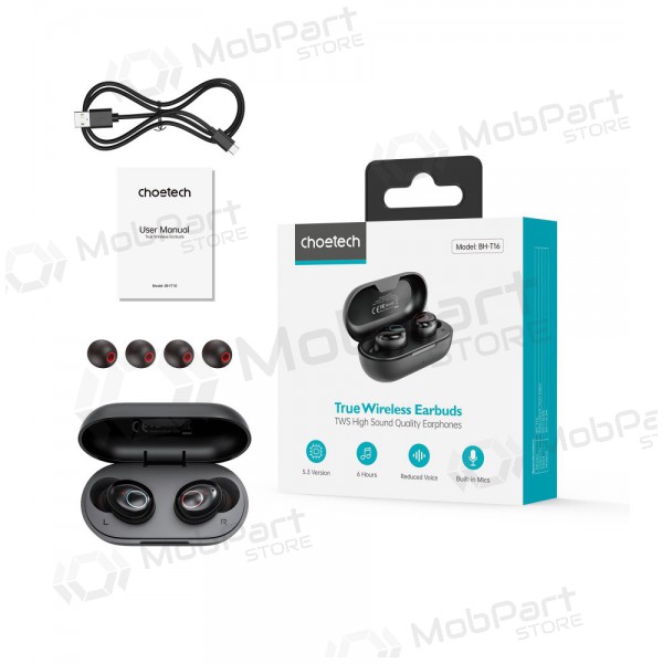 senza filis ausinės Choetech BH-T16 Hi-Fi Bean TWS