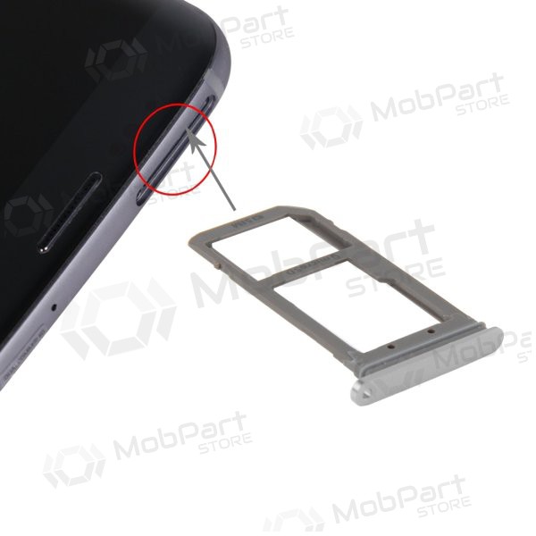 Samsung G935F Galaxy S7 Edge Porta SIM (d'argento)