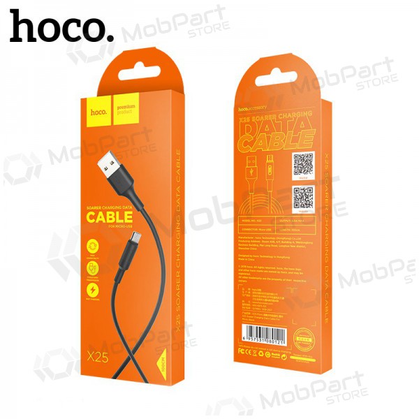 USB cavo Hoco X25 microUSB 1.0m (nero)