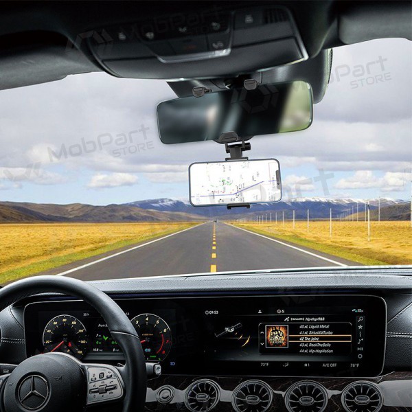 Porta cellulare da auto Borofone BH49 tvirtinamas ant veidrodėlio nero