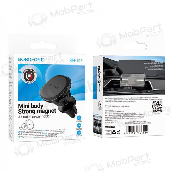 Porta cellulare da auto Borofone BH102 (air vent) nero