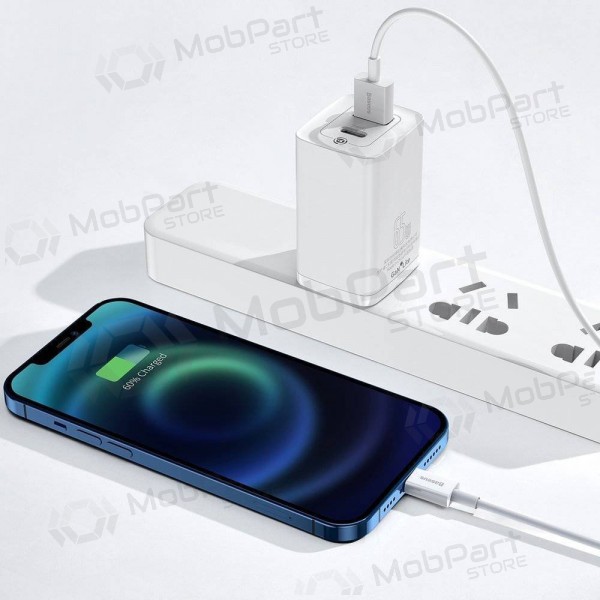 USB cavo Baseus Superior Lightning 2.4A 1.5m (bianca) CALYS-B02