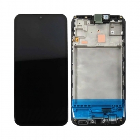 Samsung Galaxy M15 5G schermo / display (nero) (con una cornice) (originale)