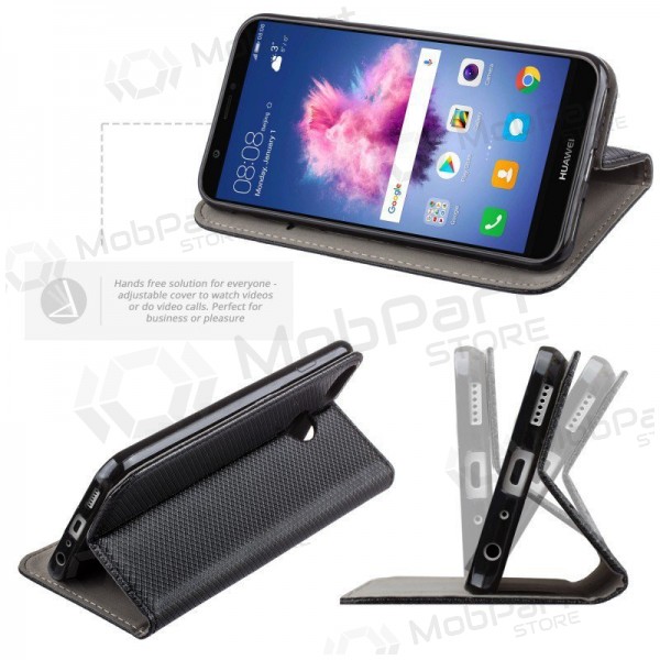 Xiaomi Redmi A5, Poco C71 (173,45x79,35x8,45) custodia a portafoglio - Smart Magnet (nero)