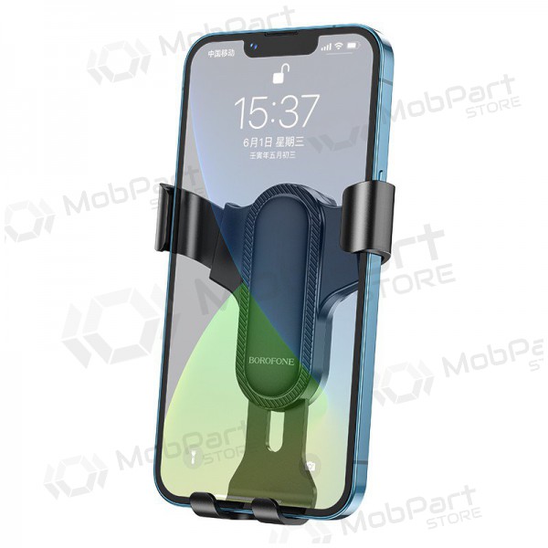 Automobilinis universale telefono laikiklis Borofone BH74 tvirtinamas ant ventiliacijos grotelių, nero