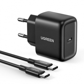Caricatore buitinis Ugreen CD250 USB-C 25W + USB-C cable 2.0m nero