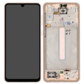 Samsung Galaxy A33 5G schermo / display (Peach) (con una cornice) (originale)