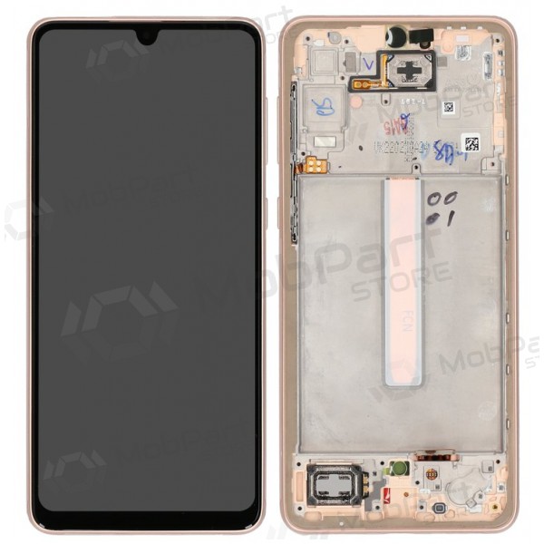 Samsung Galaxy A33 5G schermo / display (Peach) (con una cornice) (originale) Samsung Galaxy A33 5G schermo / display (Peach) (con una cornice) (originale)