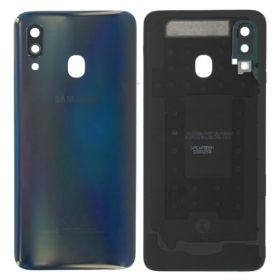 Samsung A405 Galaxy A40 2019 coperchio batteria posteriore (nero) (usato grade C, originale)
