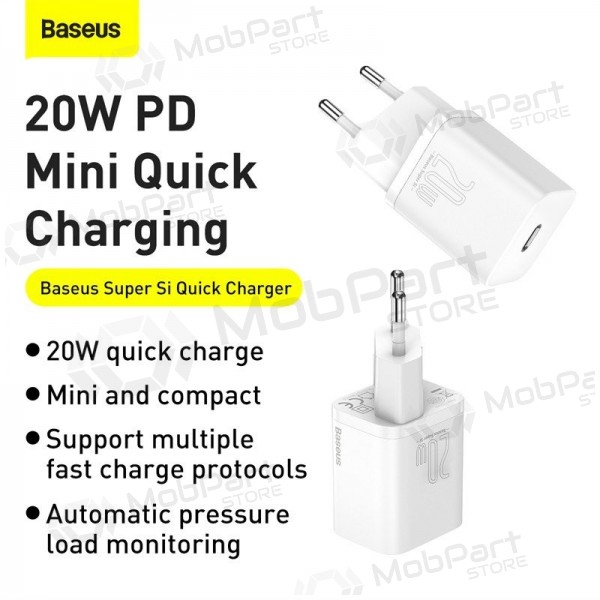 Caricatore buitinis Baseus Super Si 20W bianca CCSUP-B02