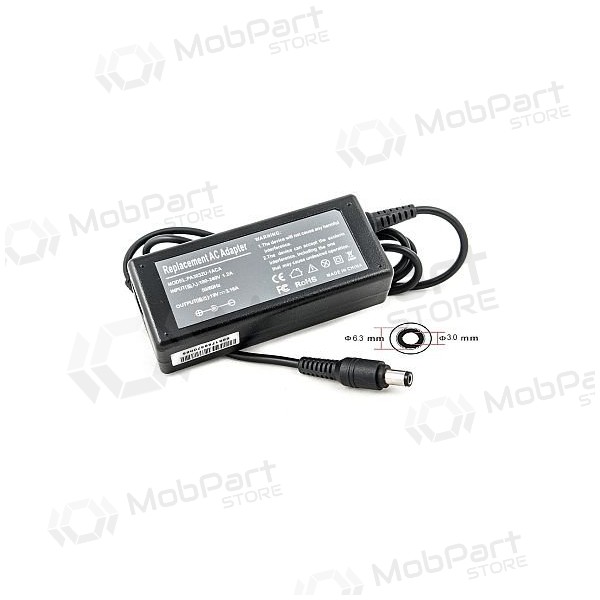 TOSHIBA 60W: 19V, 3.16A caricatore per computer portatile TOSHIBA 60W: 19V, 3.16A caricatore per computer portatile