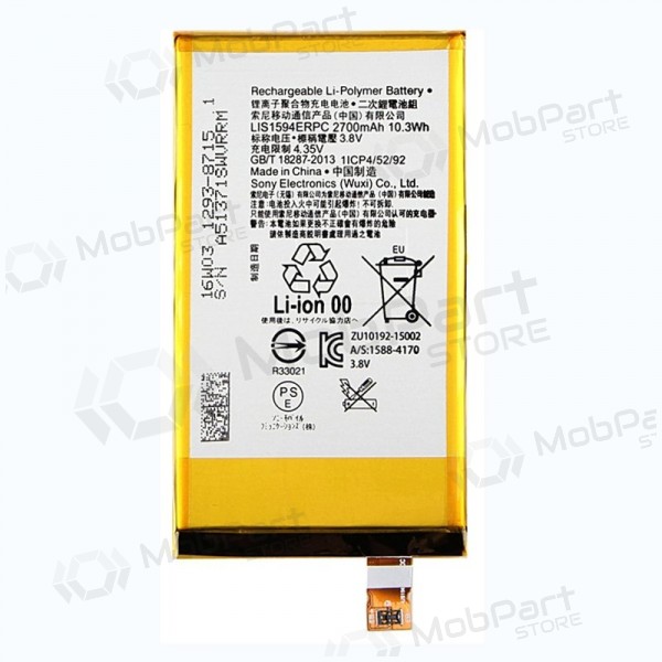 Sony Xperia Z5 Compact / XA Ultra / X Compact (LIS1594ERPC) batteria / accumulatore (2700mAh) Sony Xperia Z5 Compact / XA Ultra / X Compact (LIS1594ERPC) batteria / accumulatore (2700mAh)