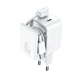 Caricatore Joyroom JR-TCL05 45W 2xUSB-C bianca