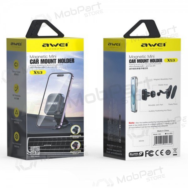 Porta cellulare da auto Awei X53 Magnetic (dashboard) nero
