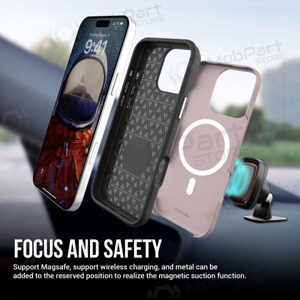Apple iPhone 13 Pro Max custodia „Perfectionists“ (rožinio aukso)