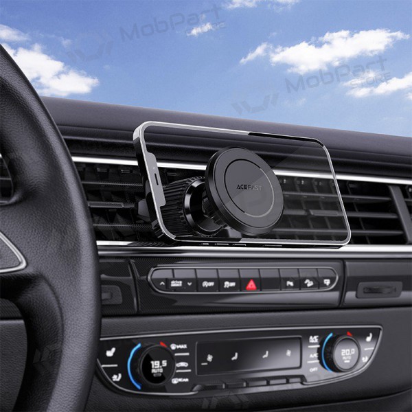 Porta cellulare da auto Acefast D6 tvirtinamas į ventiliacijos groteles magnetinis nero