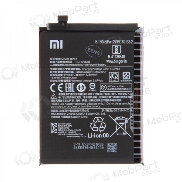 Xiaomi Mi 11 Lite 4G, Mi 11 Lite 5G, 11 Lite 5G NE batteria, akumuliatorius (originale) Xiaomi Mi 11 Lite 4G, Mi 11 Lite 5G, 11 Lite 5G NE batteria, akumuliatorius (originale)