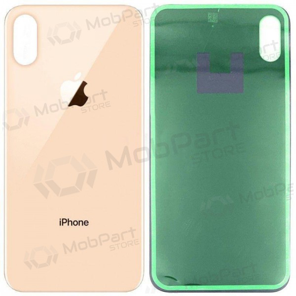 Apple iPhone XS Max coperchio batteria posteriore (d'oro) (bigger hole for camera) Apple iPhone XS Max coperchio batteria posteriore (d'oro) (bigger hole for camera)