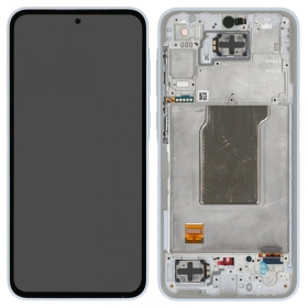 Samsung Galaxy A35 schermo / display (Awesome Iceblue) (con una cornice) (originale)