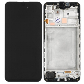 Samsung Galaxy A16 5G schermo / display (nero) (con una cornice) (originale)