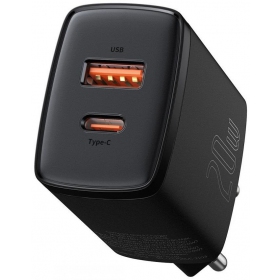 Caricatore Baseus USB + Type-C 20W CCXJ-B01 (nero)