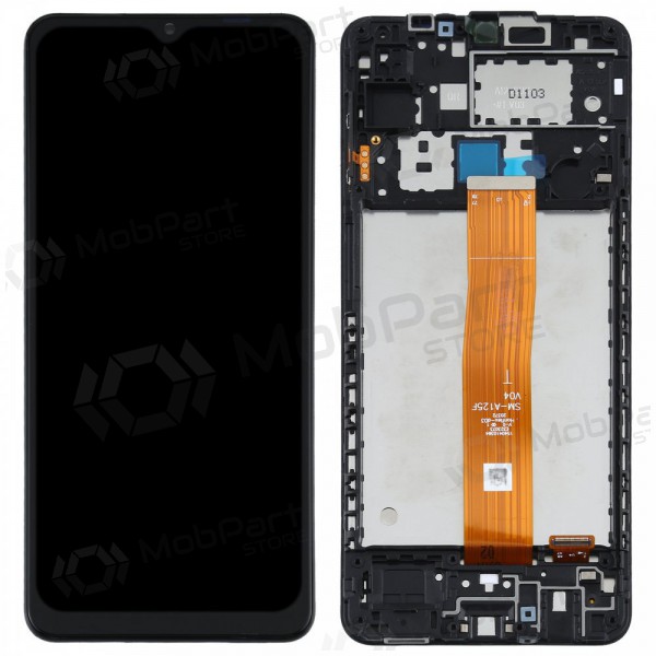 Samsung Galaxy A12 schermo / display (nero) (con una cornice) (originale) Samsung Galaxy A12 schermo / display (nero) (con una cornice) (originale)